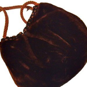 Velvet Purce Master Ernest Made Italy Brown Bag Vintage Ghj1